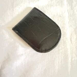 Brighton Black Leather Magnet Money  Holder